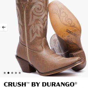 Durango Tan Western Heeled Boots